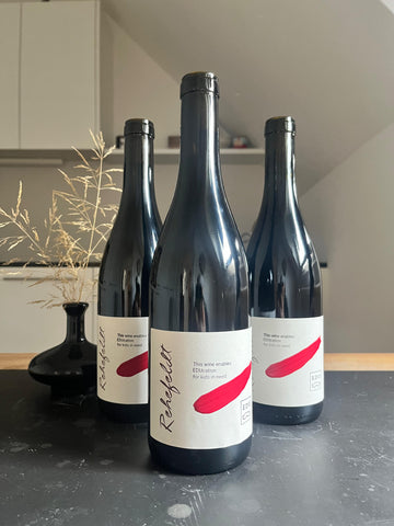 3 Flaschen Rehefeldt & Edu-Mustache Pinot Noir 2022